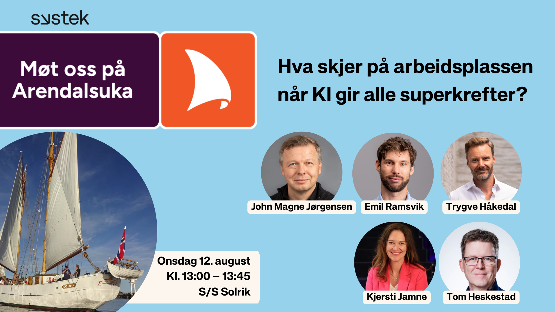 Systek på Arendalsuka 2026