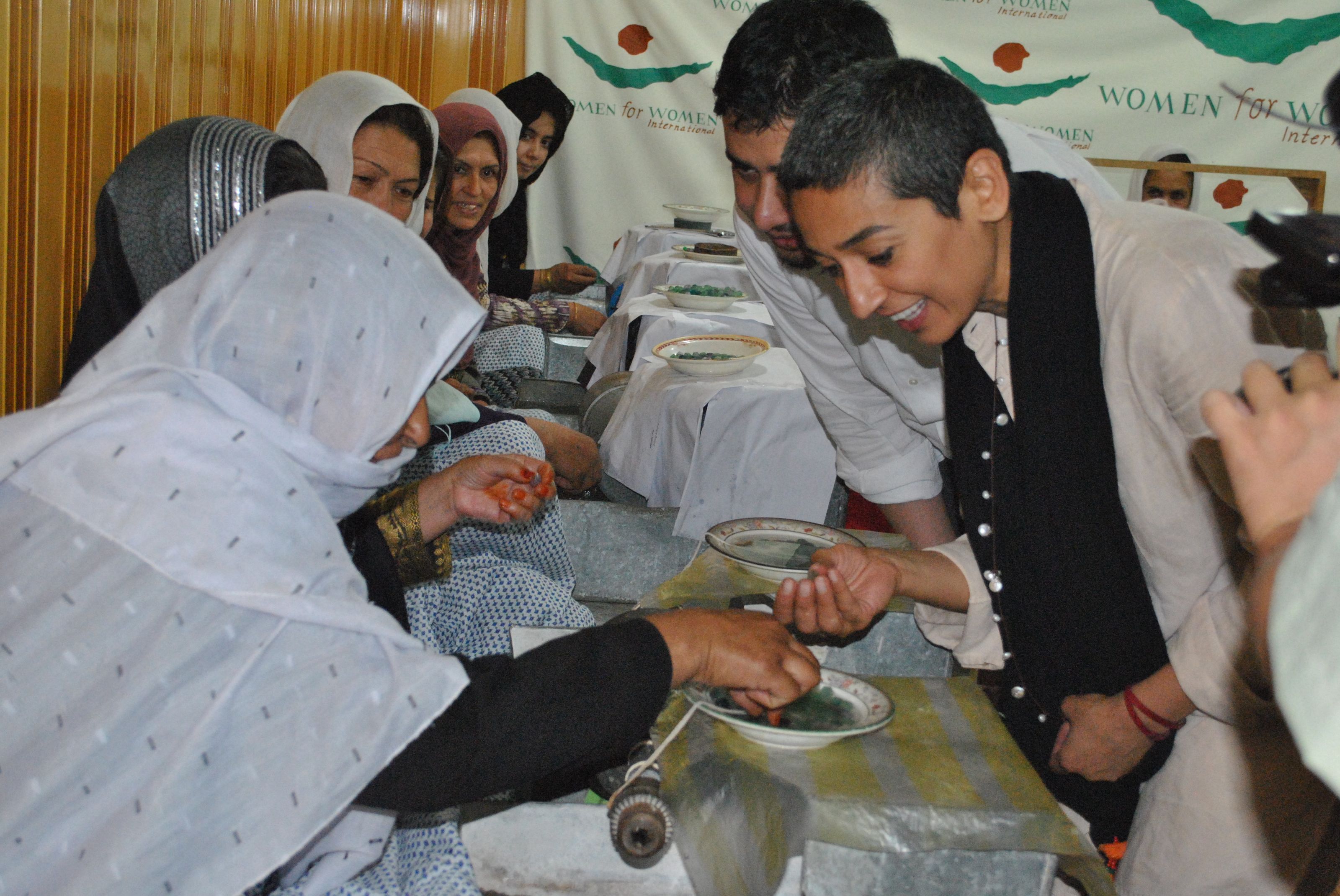 Women for Women International programme participants gathered together