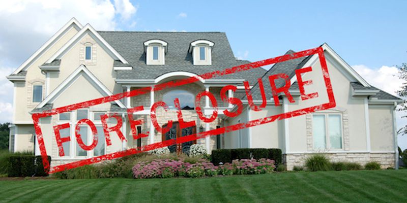 Foreclosed house.