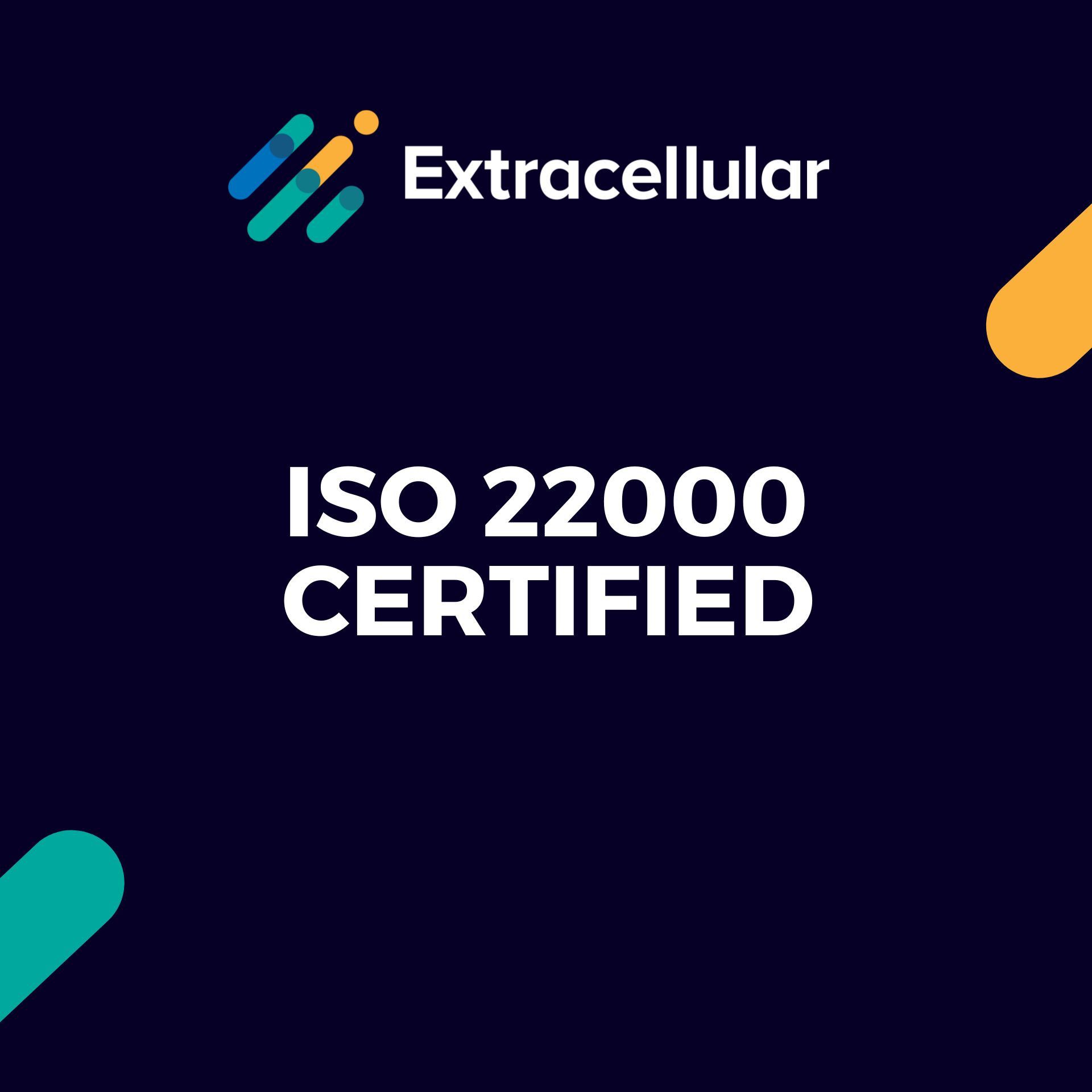 ISO 22000 Certification Achieved