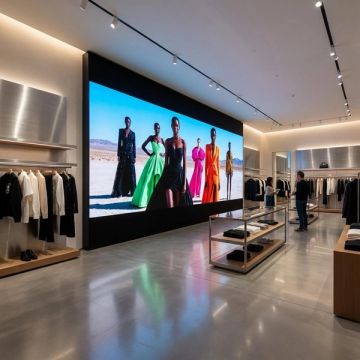 indoor advertisng LED display screen in supermarket