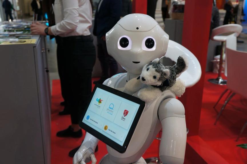 Pepper the robot at Tour Salon fair in Poznań