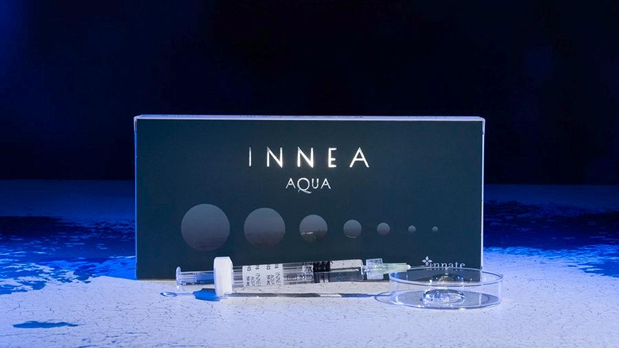 INNEA Aqua pack with a syringe beside it.