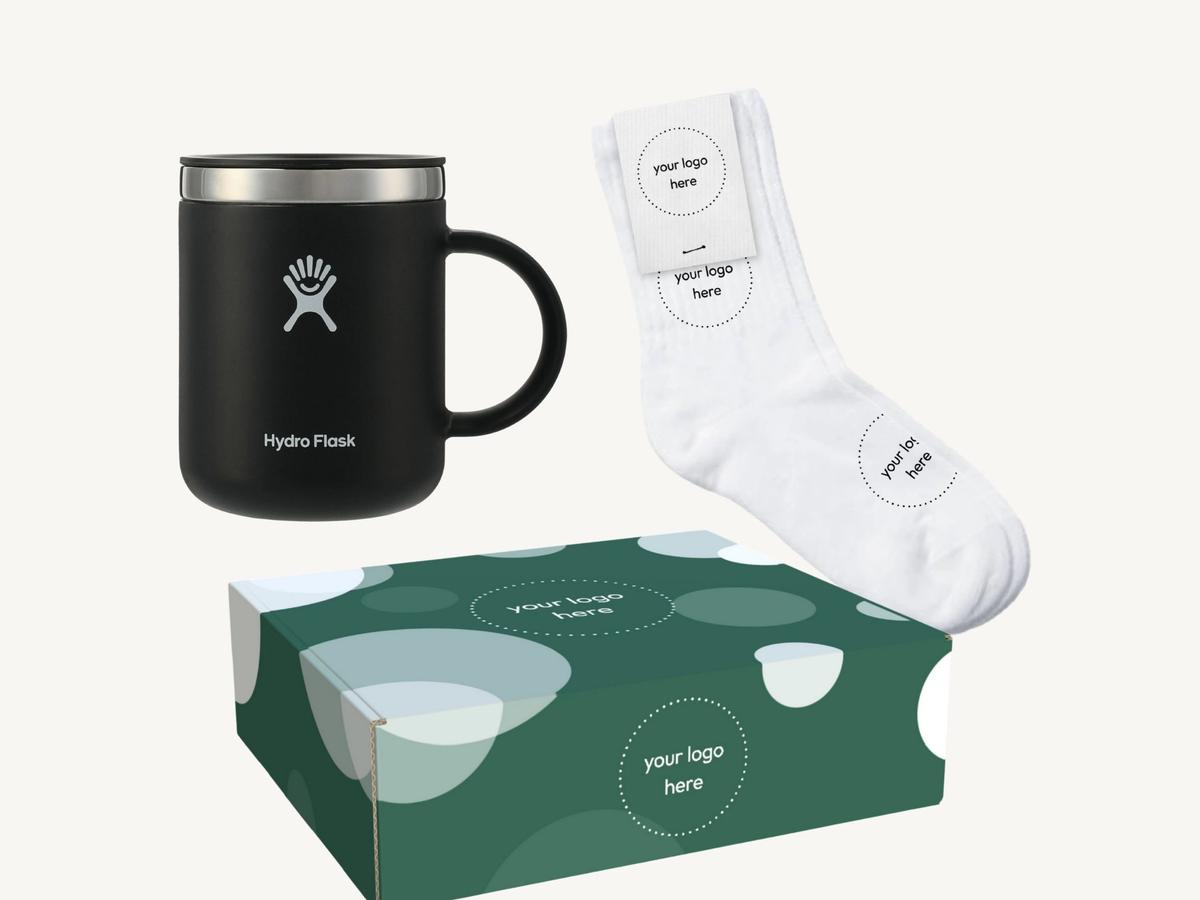 Milestone Essentials merch pack packed as a promotion gift for a newly promoted employee