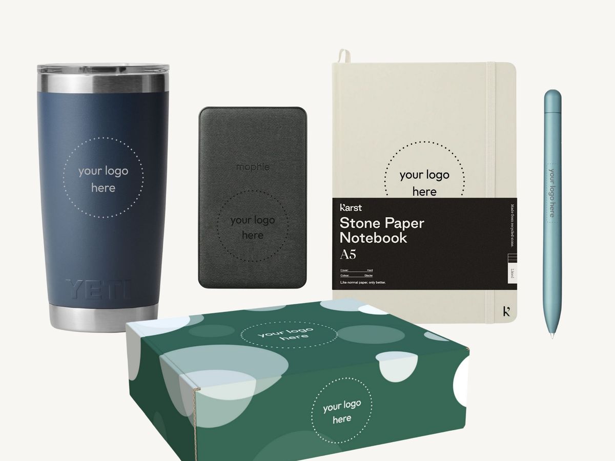 Executive Welcome merch pack ready for a new hire's first day