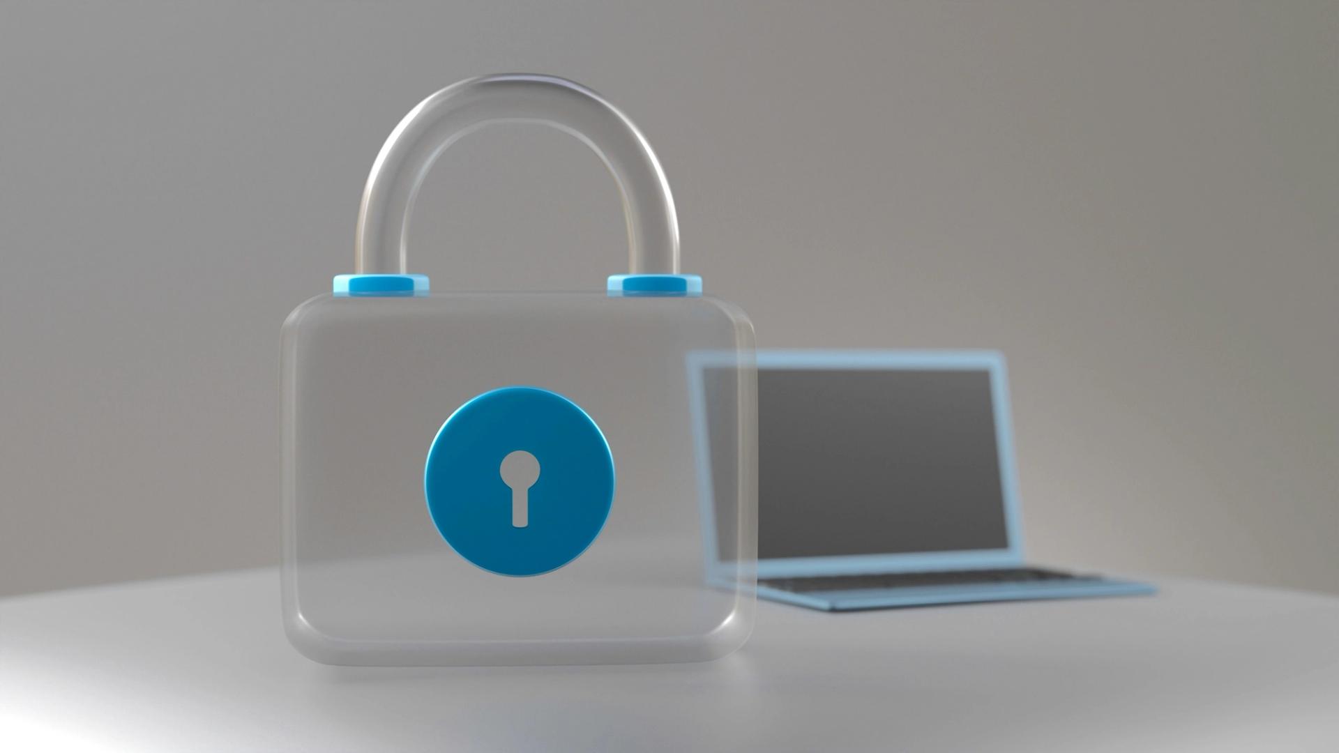 Un lacăt și un laptop în ciocnirea dintre secretele comerciale și transparență.