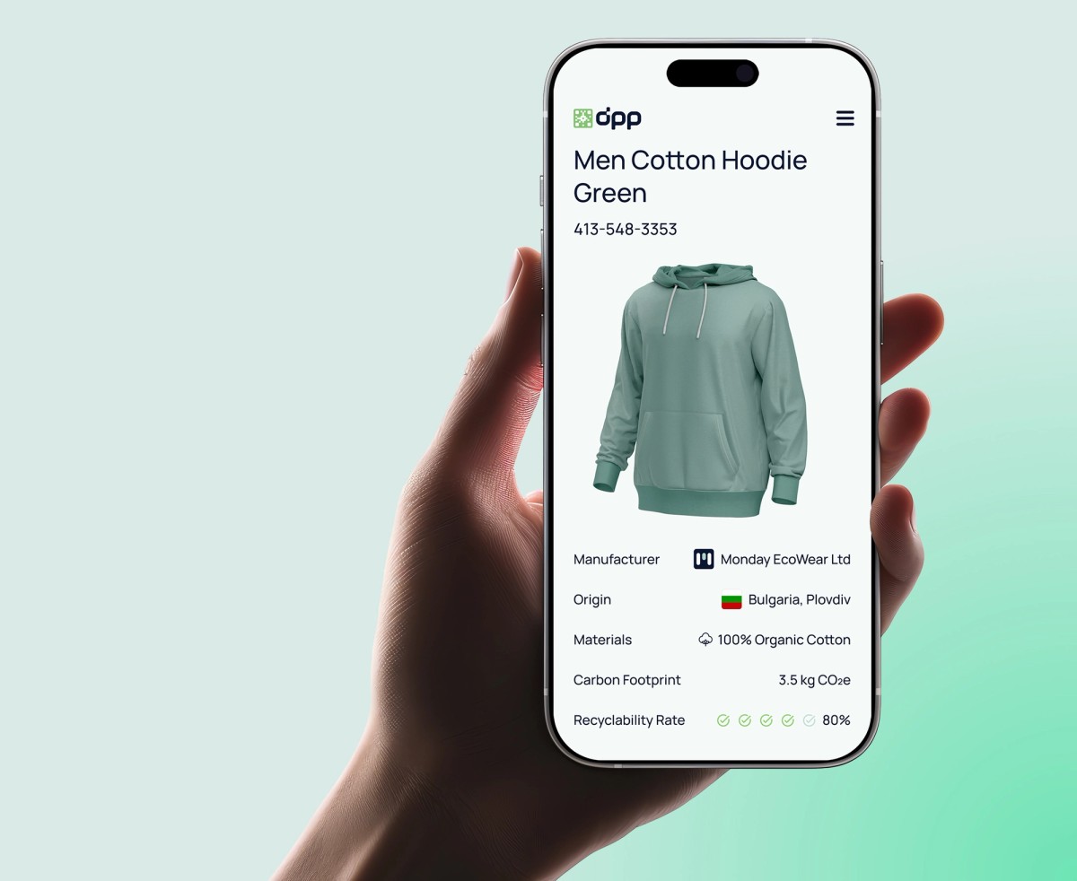 Визуализация на дигитален продуктов паспорт от WIARA