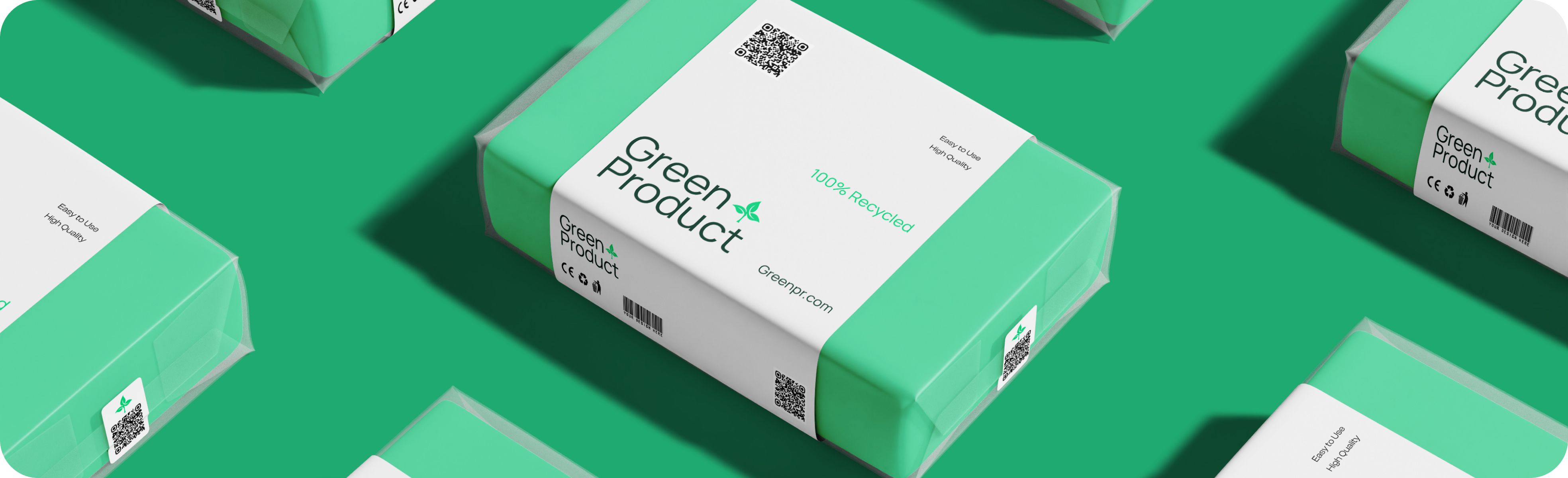 3D илюстрация на телефон с QR код и пазарски торбички – символ на цифров паспорт.