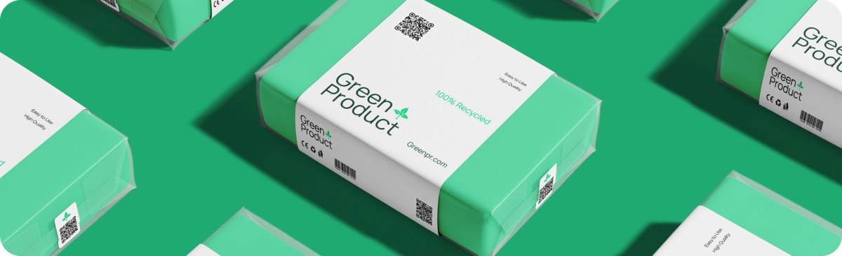 3D илюстрация на телефон с QR код и пазарски торбички – символ на цифров паспорт.