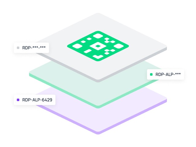Инфографика, показваща три нива на Дигитален продуктов паспорт: Ниво Модел (за продуктова линия), Ниво Партида (за производствена серия) и Ниво Артикул (уникален сериен номер), илюстрирани с QR кодове и продуктови идентификатори.