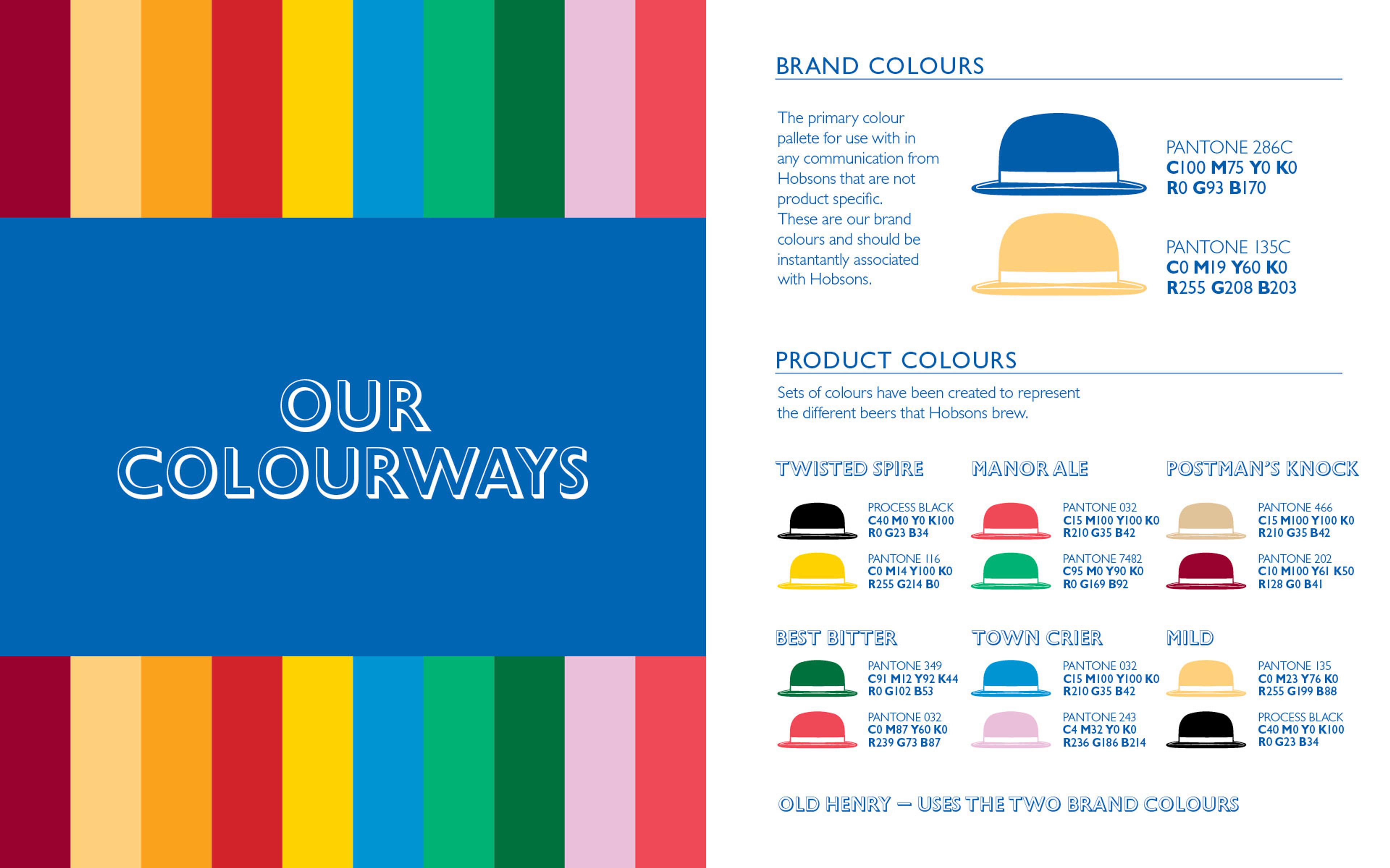 Hobsons Brand colours