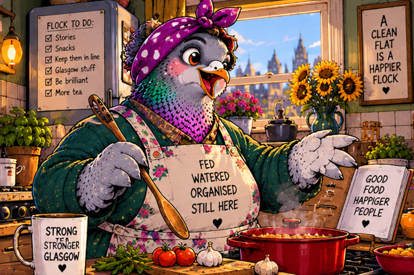 Illustration of Mammy in Glasgow