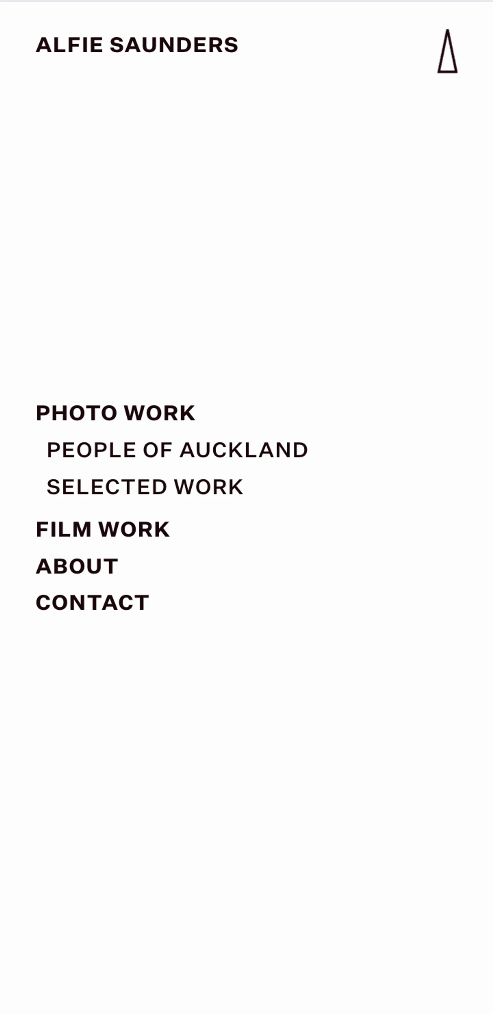 Website for Auckland photographer Alfie Saunders — Digital Mates Auckland