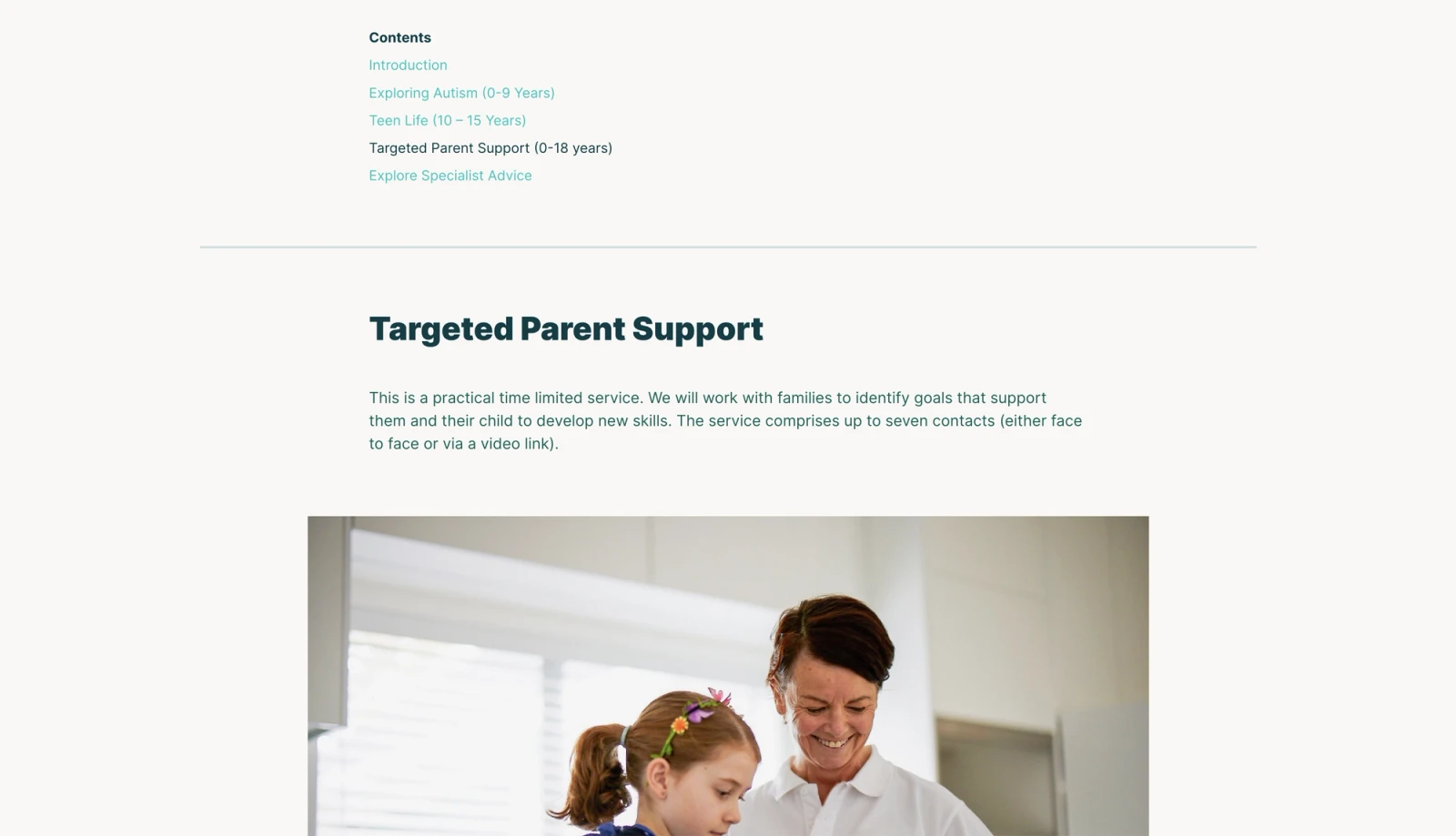 Autism section - Healthcare NZ website by Digital Mates, Auckland