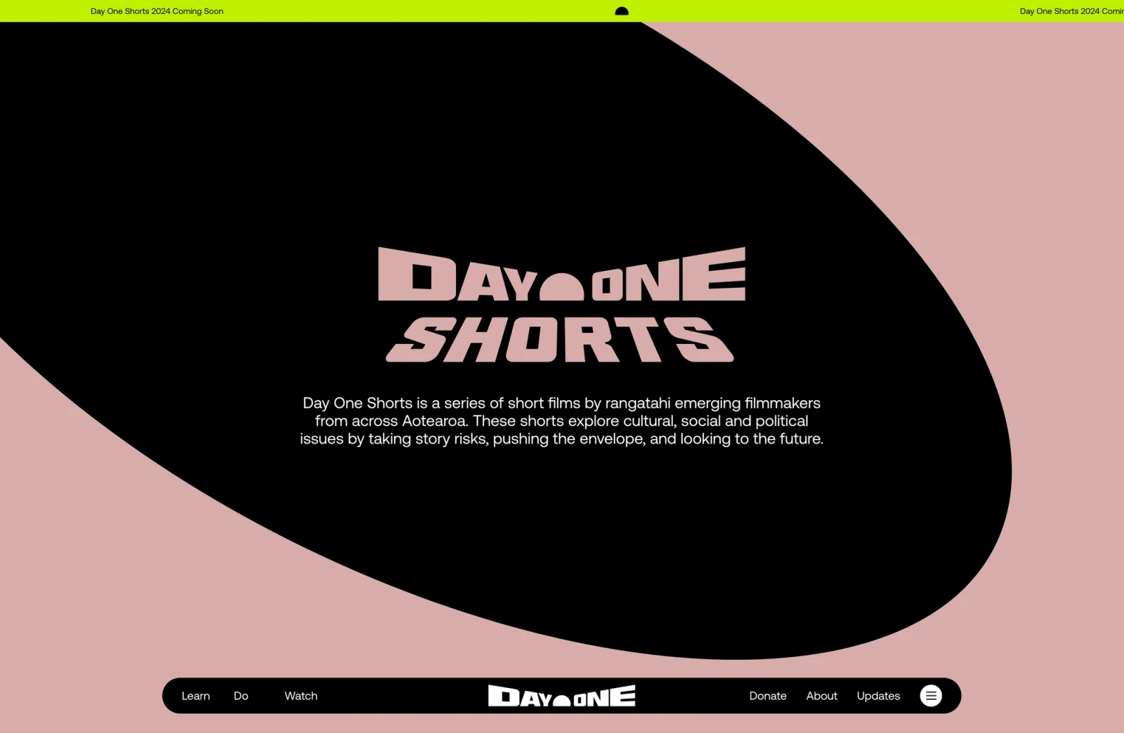 Day One Shorts webpage