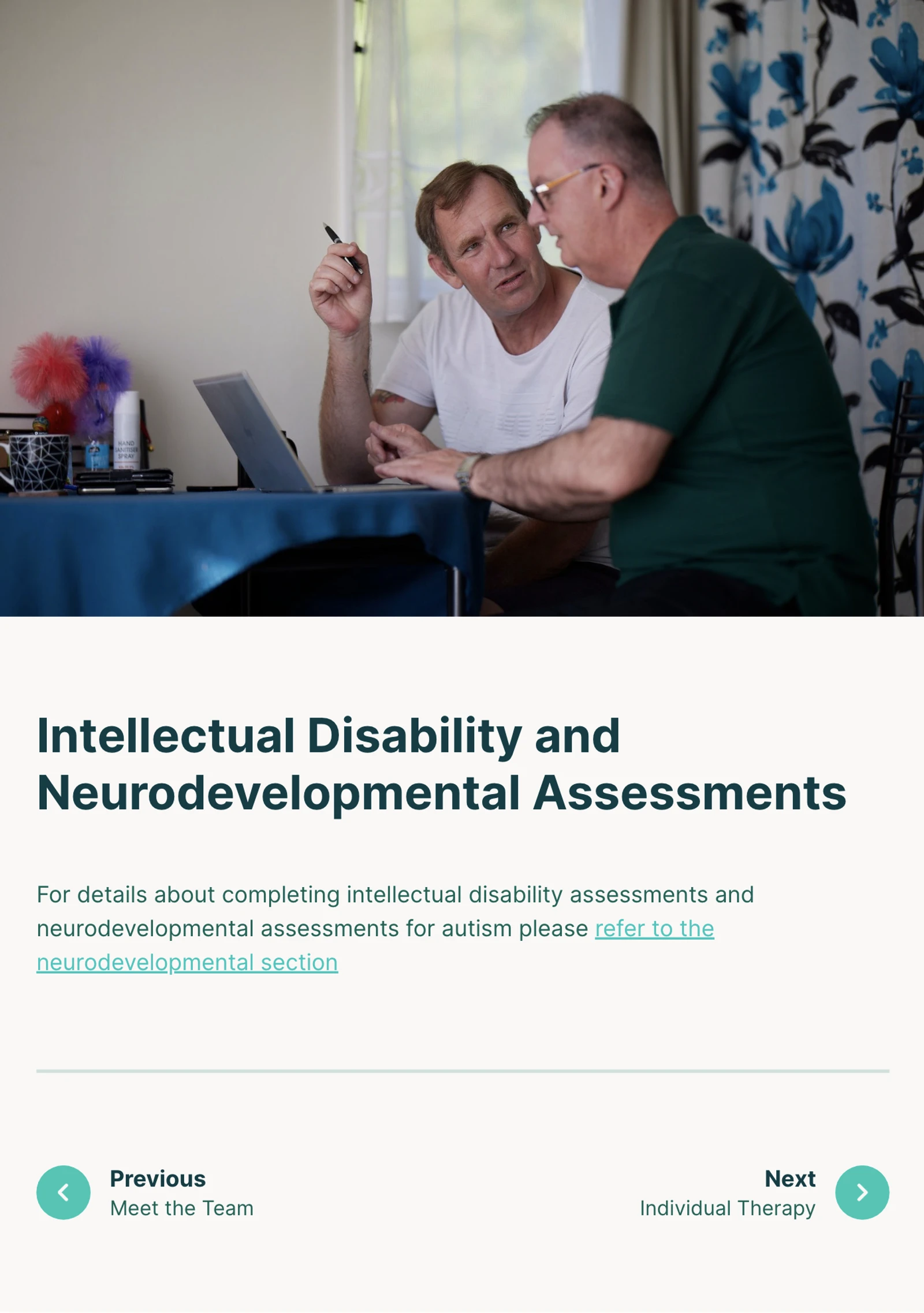 Intellectual disability section - Healthcare NZ website by Digital Mates, Auckland