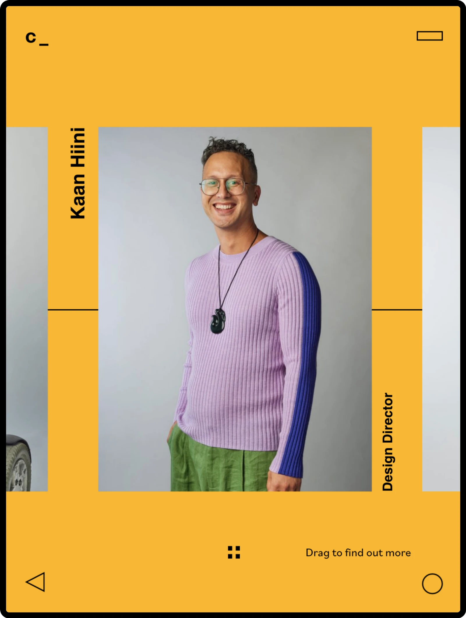 Curative Team member section on tablet - Curative website by Digital Mates, Auckland