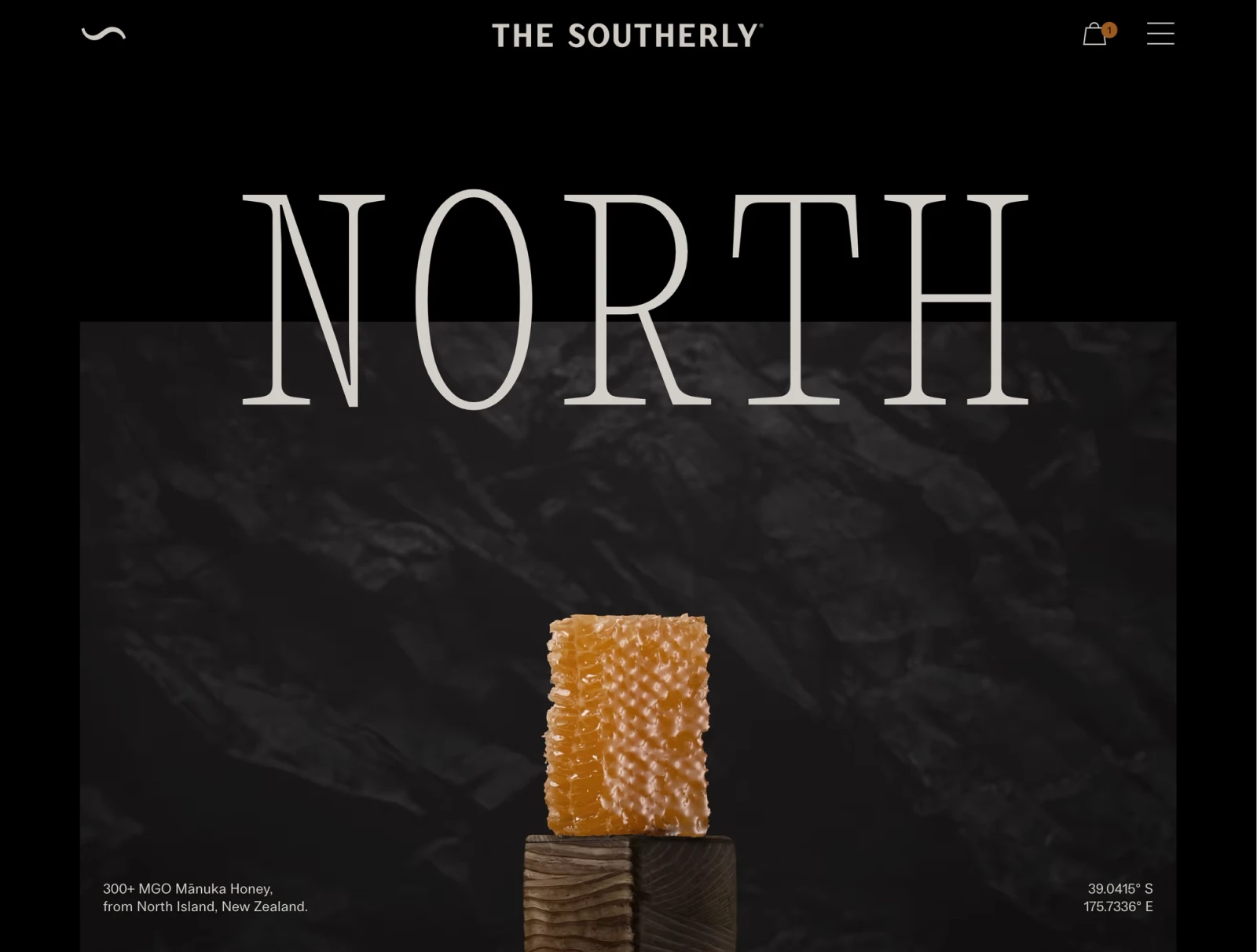 The Southerly website homepage detail by Digital Mates, Auckland