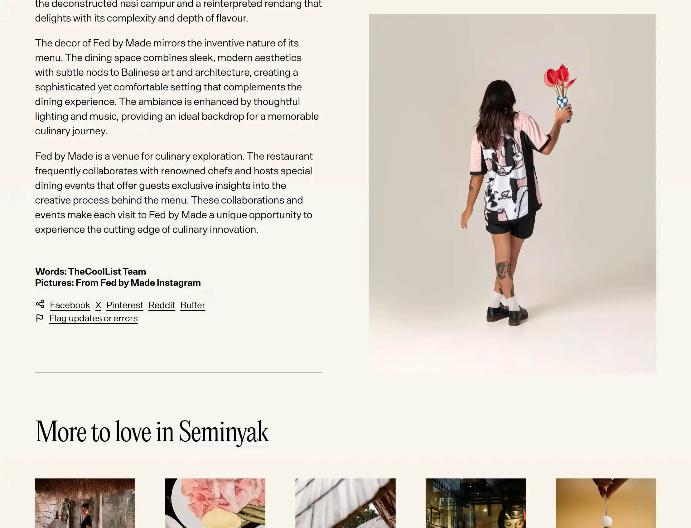 Fed by Made on TheCoolList website by Digital Mates