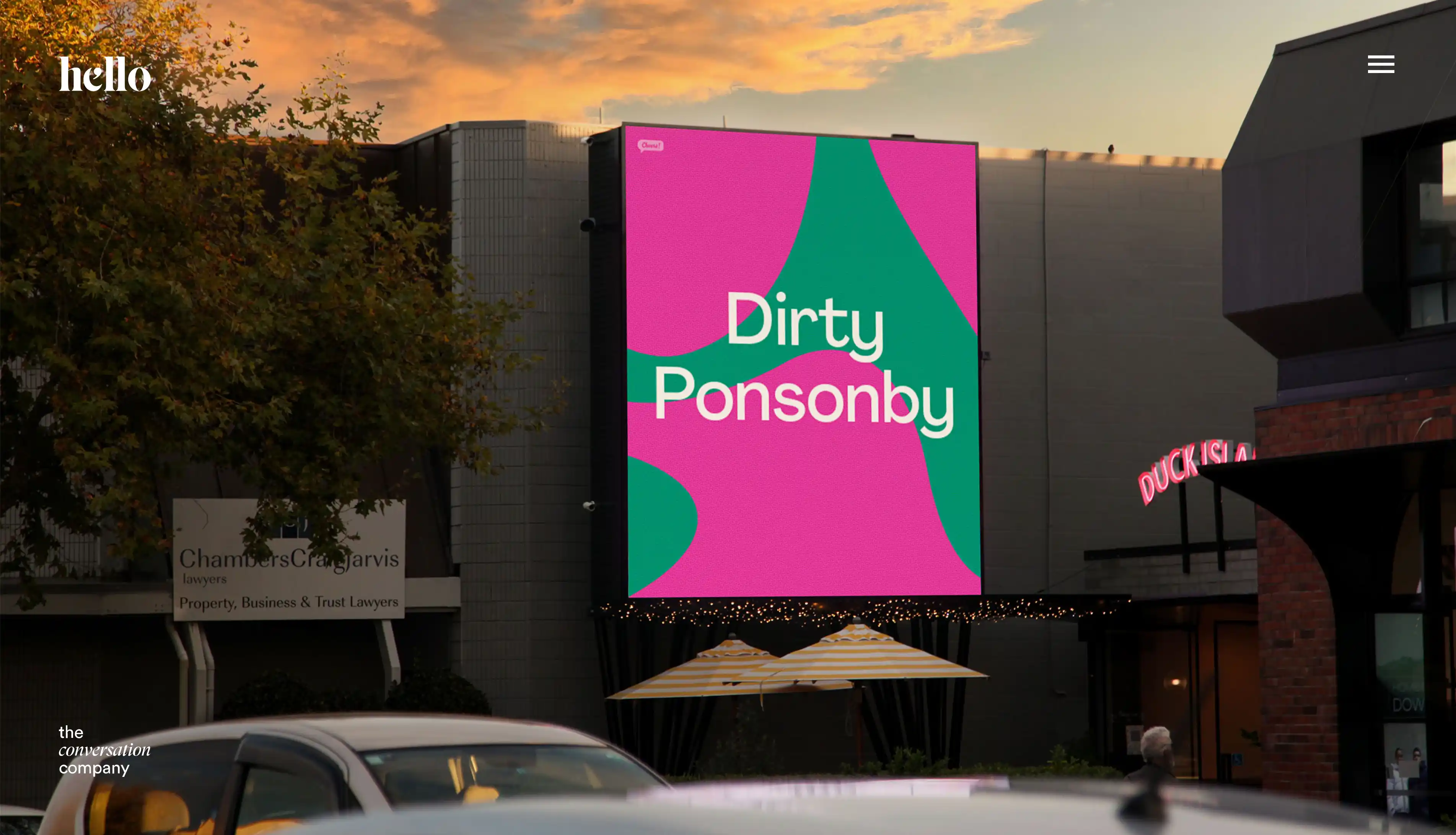 Hello Dirty Ponsonby - Hello website by Digital Mates, Auckland
