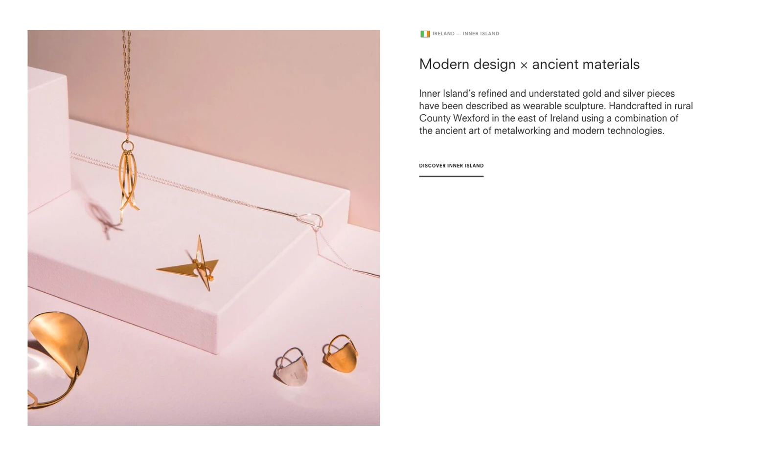 Rize featured designer section - Inner Island Jewellery - Rize website designed and built by Digital Mates, New Zealand