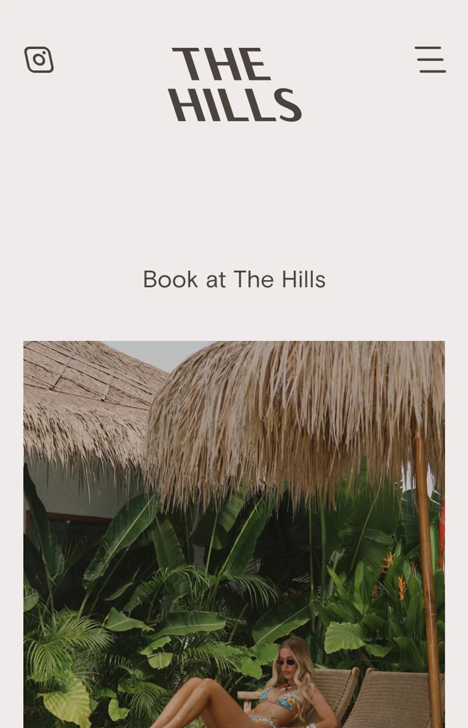 The Hills Lombok, Booking page on mobile, Digital Mates