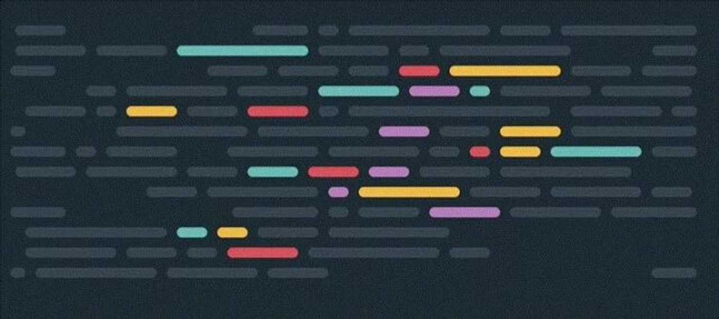 coloured lines on a dark background