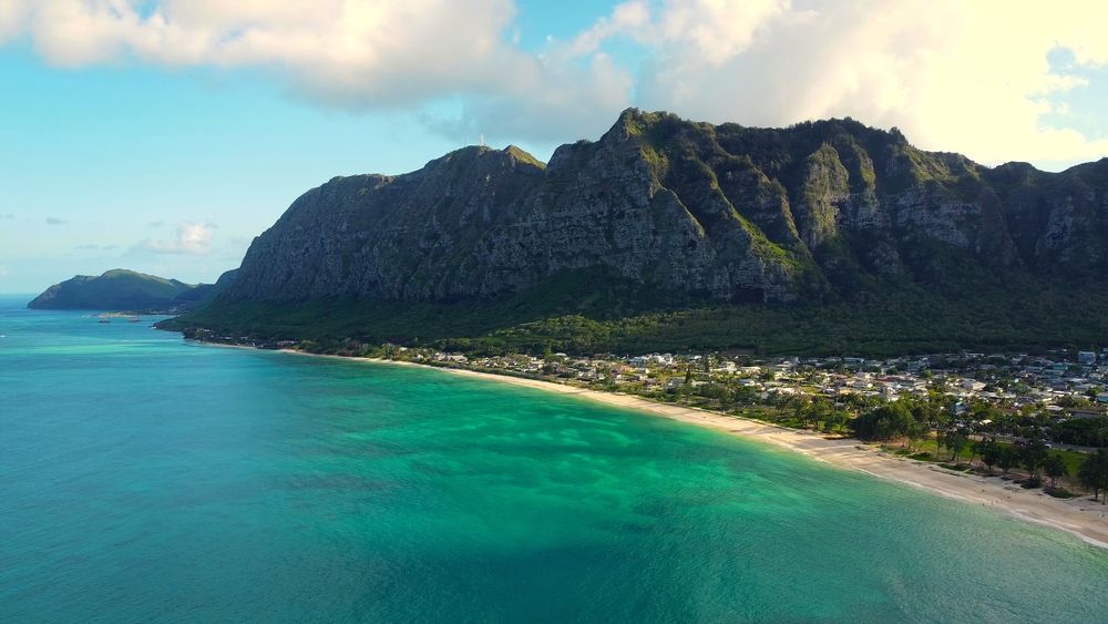 ocean and Mountain of Hawaii