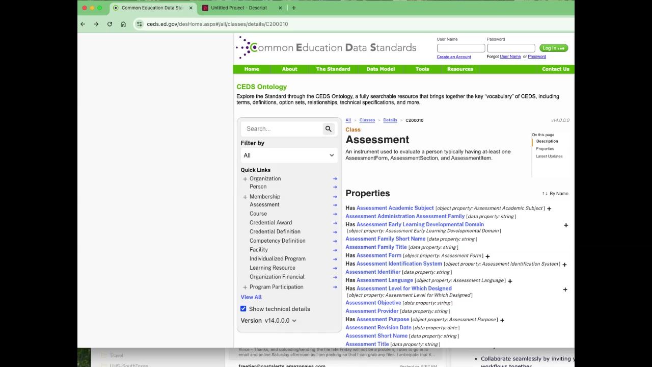 CEDS Assessment Query demo