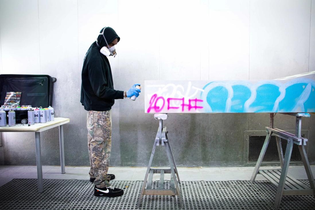 Virgil Abloh draws from 1980s graffiti culture for Off-White show