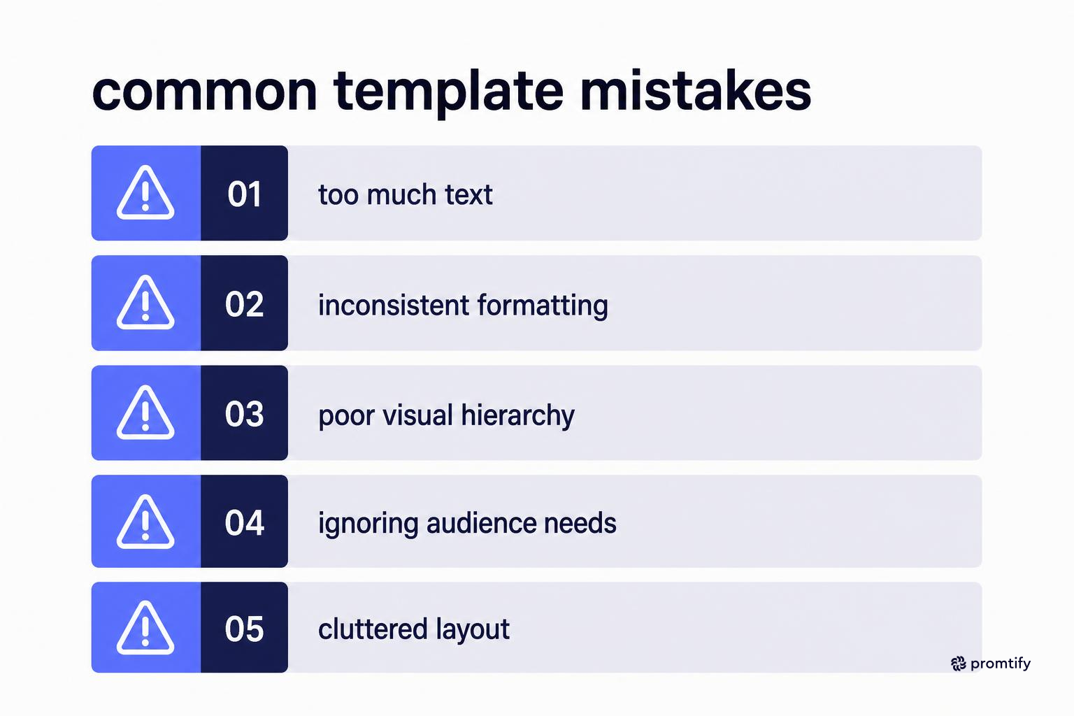 Checklist of five common mistakes teams make with GTM templates
