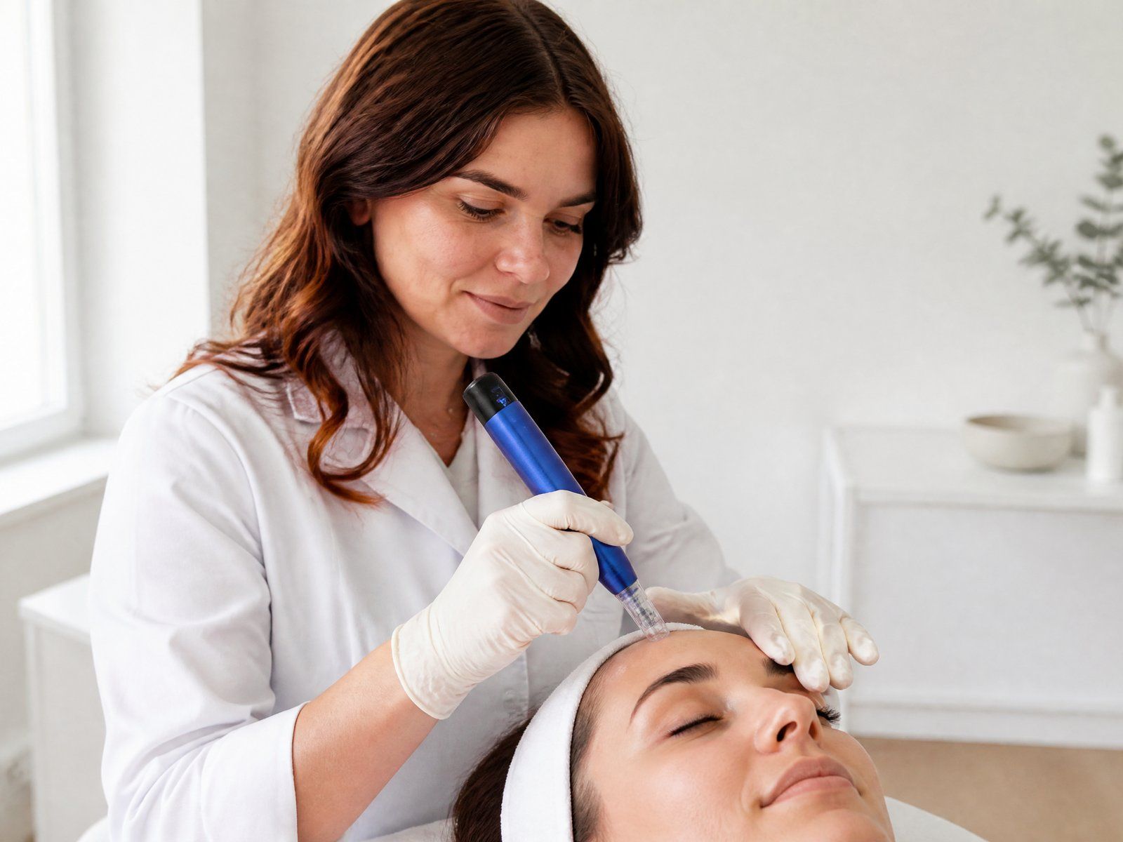 SkinPen Precision Microneedling für ein feineres Hautbild bei Aknenarben, MySilkSkin Rheda-Wiedenbrück.