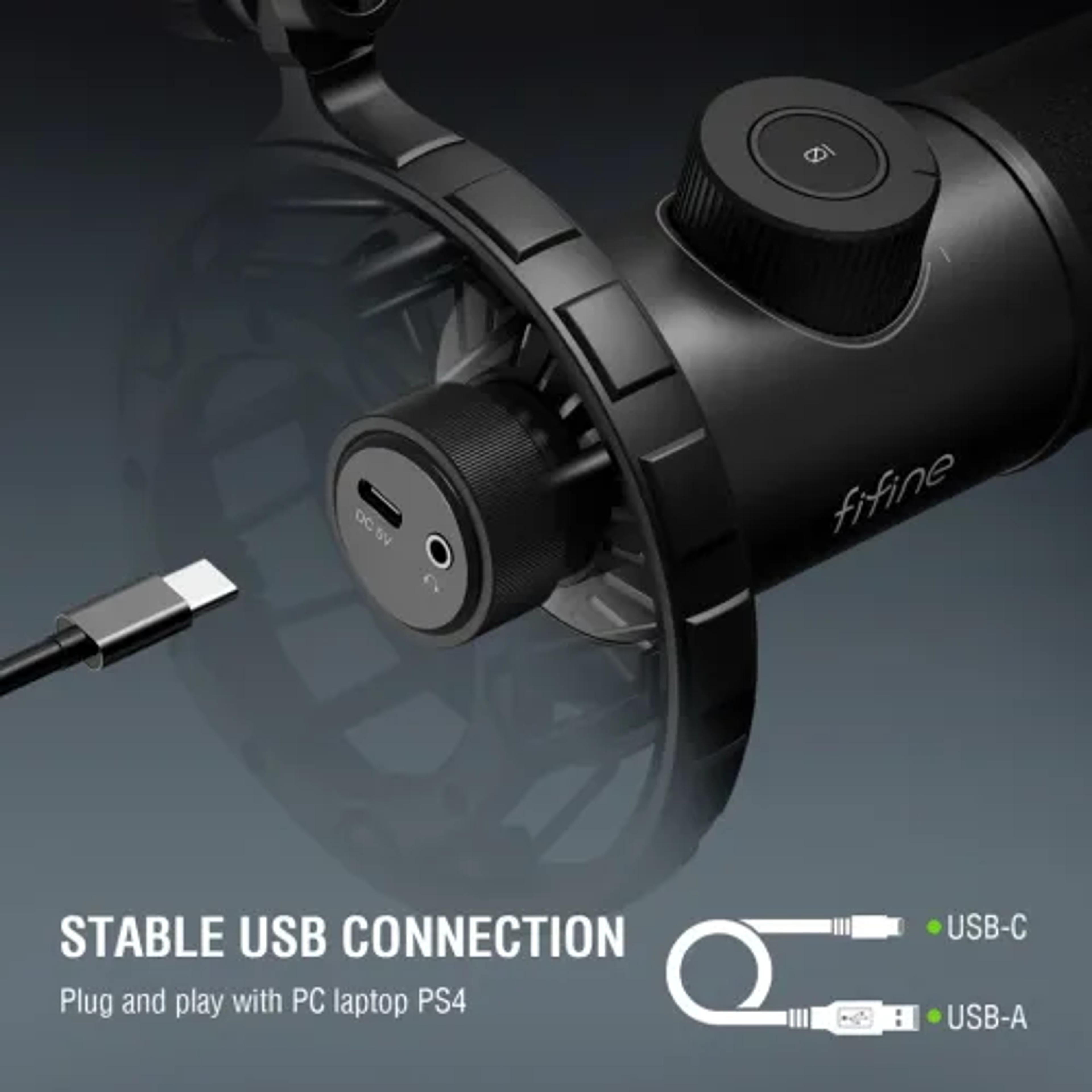 FIFINE K658 RGB USB Dynamic Cardioid Gaming Microphone - image 2