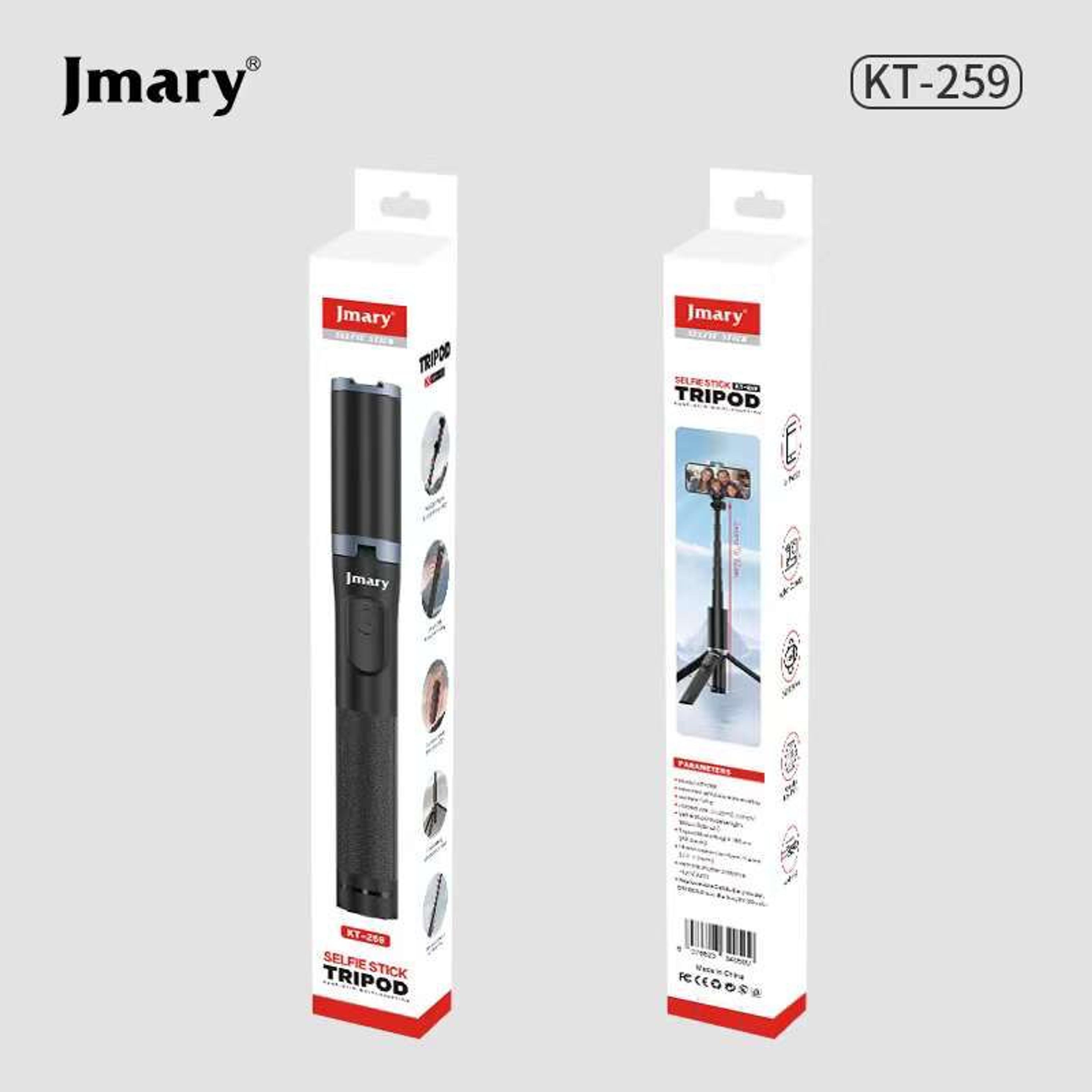 JMARY KT-259 Camera Phone Selfie Stick and Mini Tripods