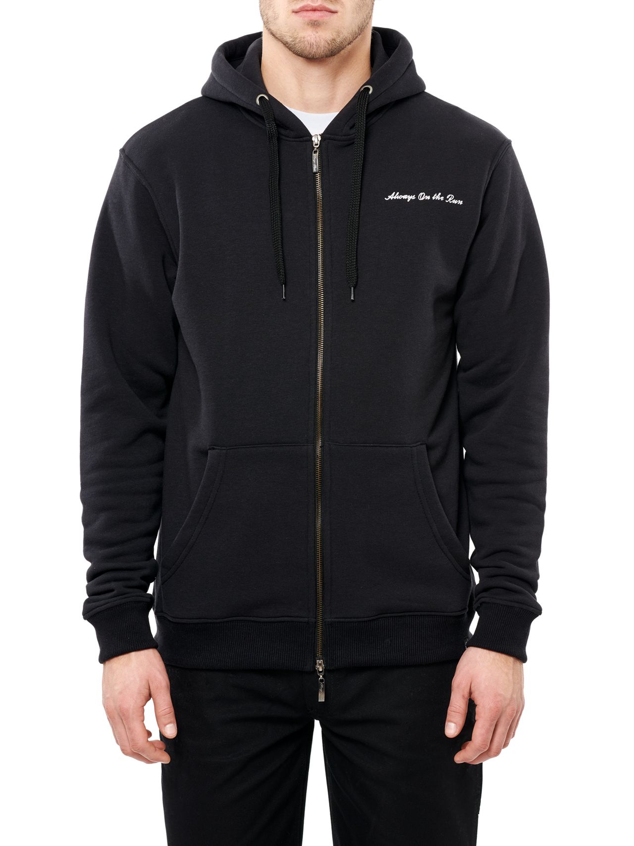 Photo of On the Run Zip Hooded Sweatshirt, Black