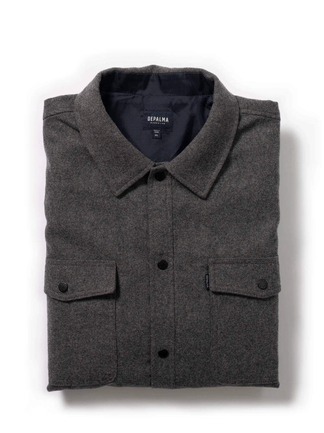 Photo of Midpoint L/S Over Shirt, Grey Melange