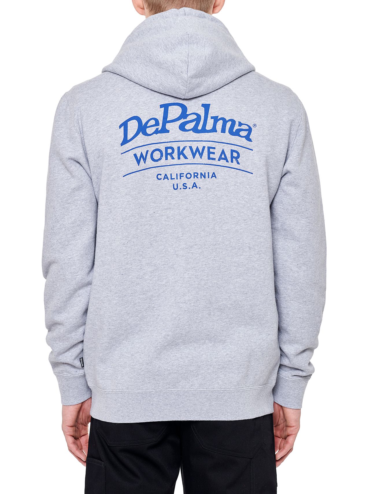 Photo of Blood Brothers Zip Hooded Sweatshirt, Grey Melange