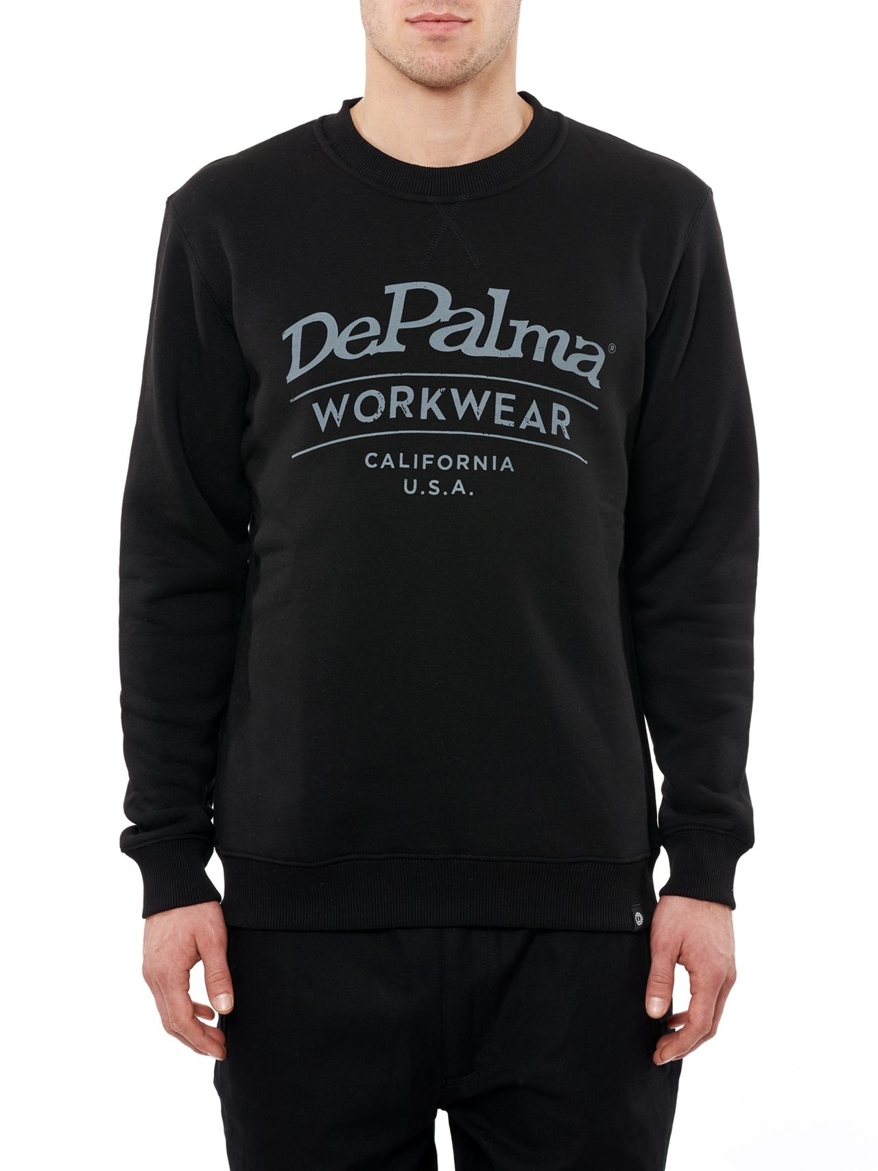 Photo of Happy Crewneck Sweatshirt, Black