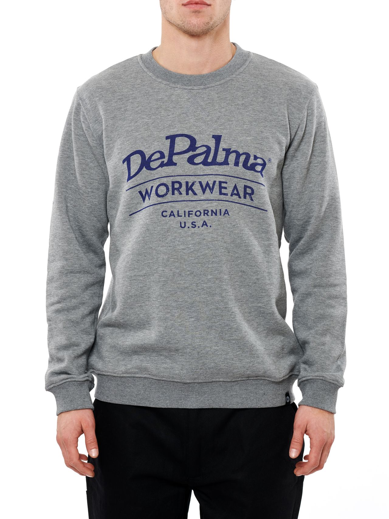 Photo of Happy Crewneck Sweatshirt, Grey Melange