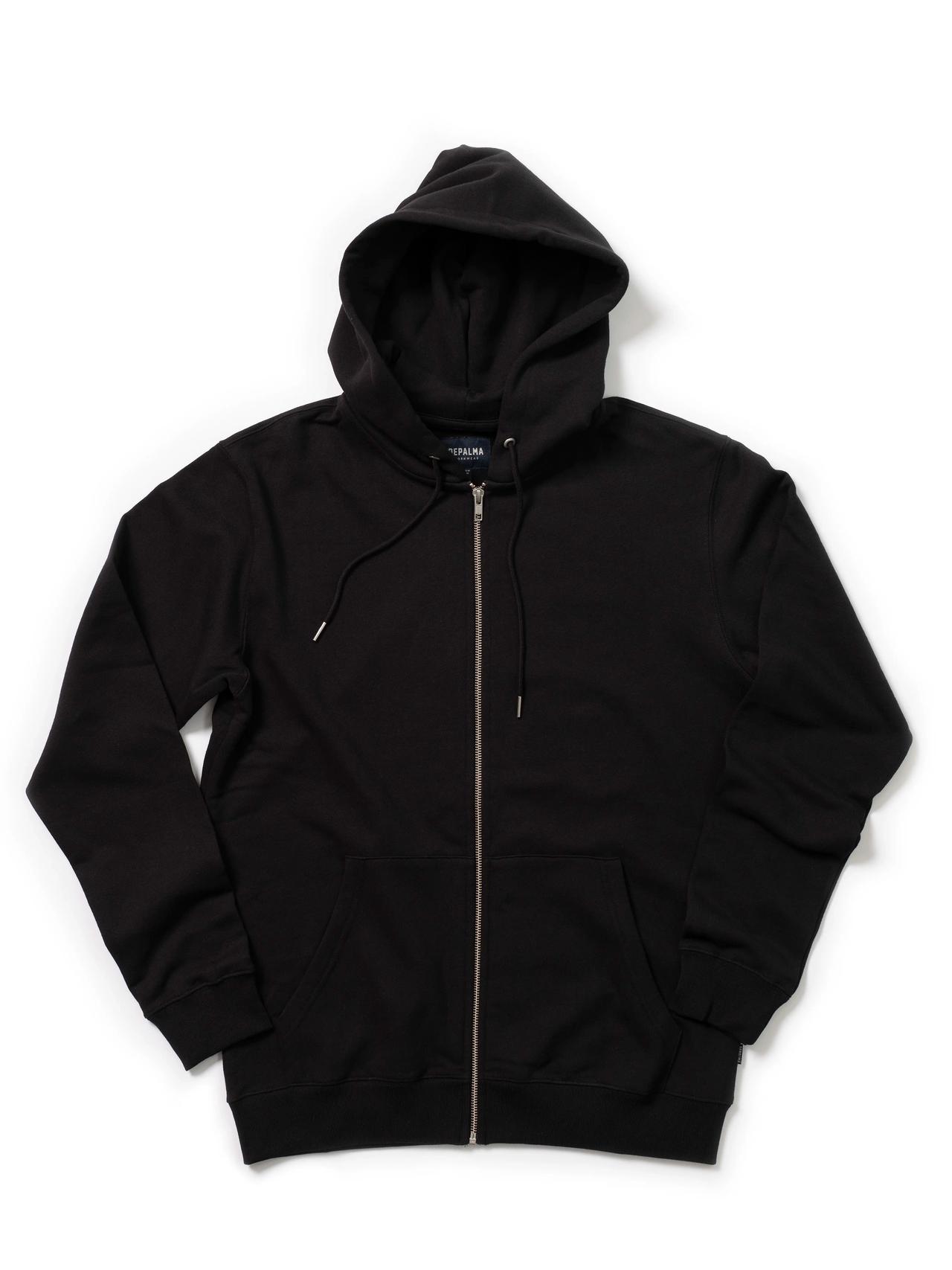 Photo of Profile Zip Hooded Sweatshirt, Black