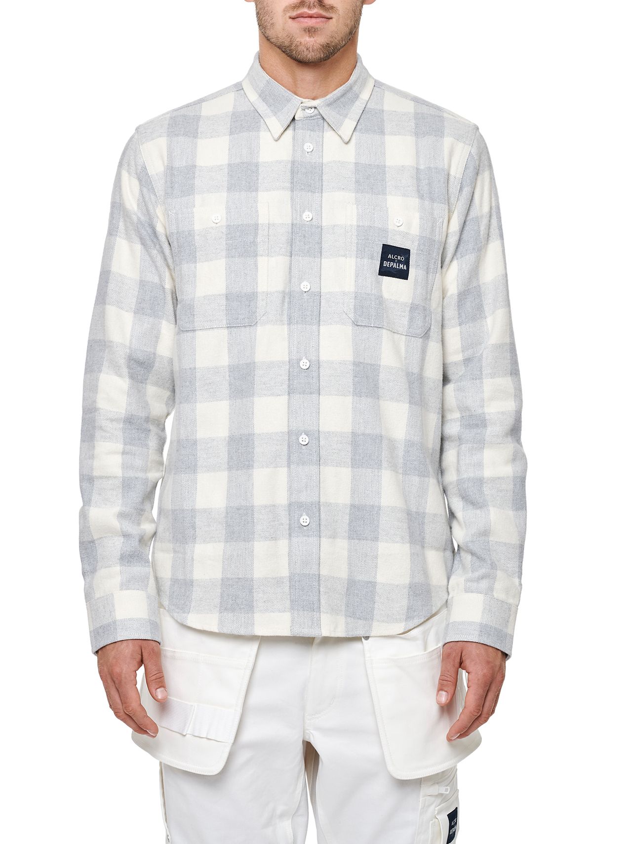 Photo of Alcro L/S Flannel Shirt Alcro L/S Flannel Shirt, White