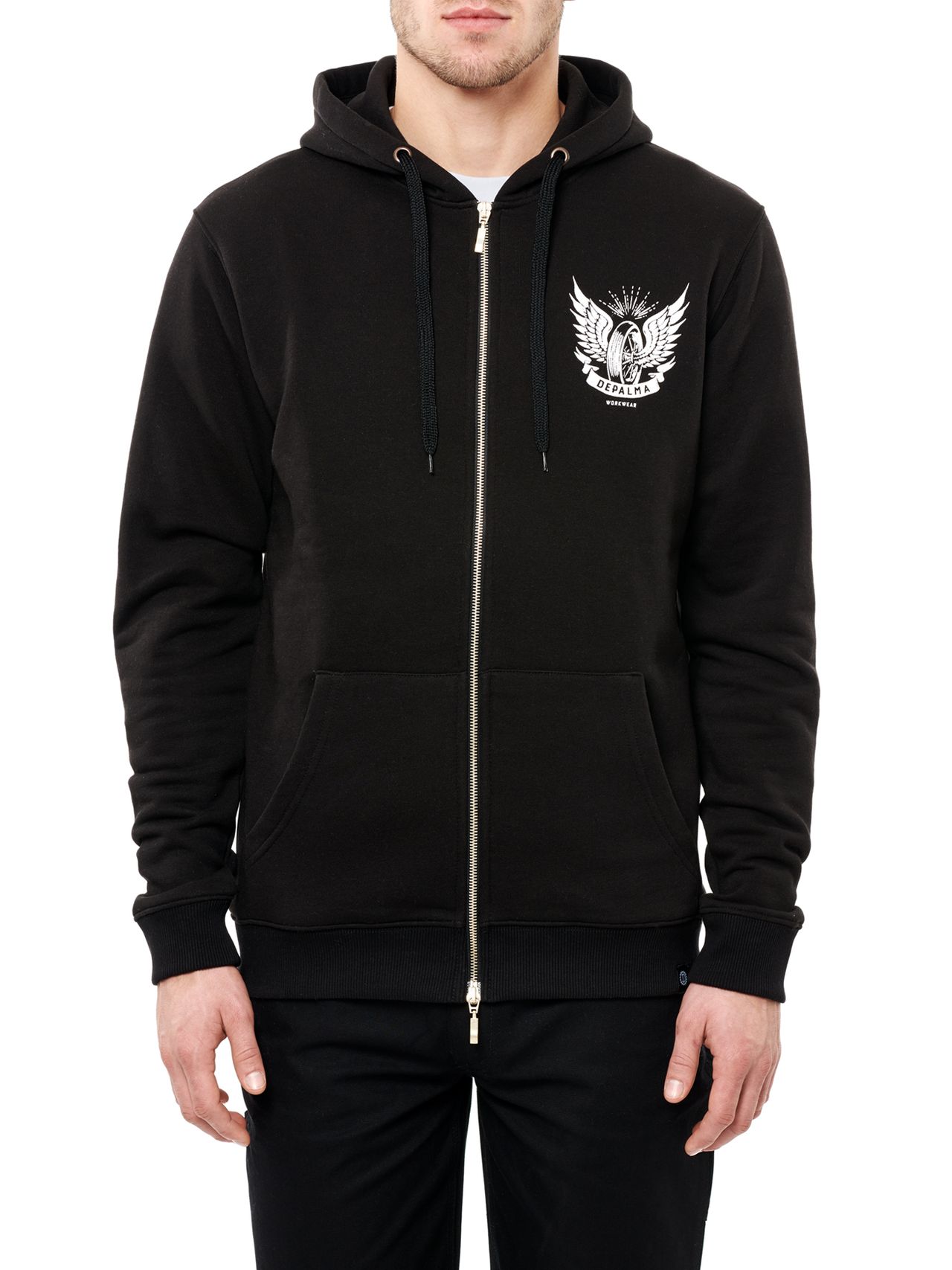 Photo of Night Zip Hooded Sweatshirt, Black