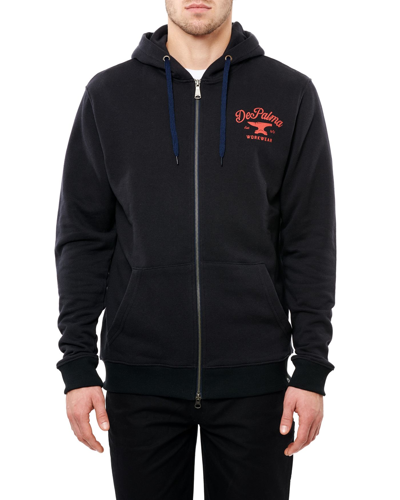 Photo of Anvil Zip Hooded Sweatshirt, Navy