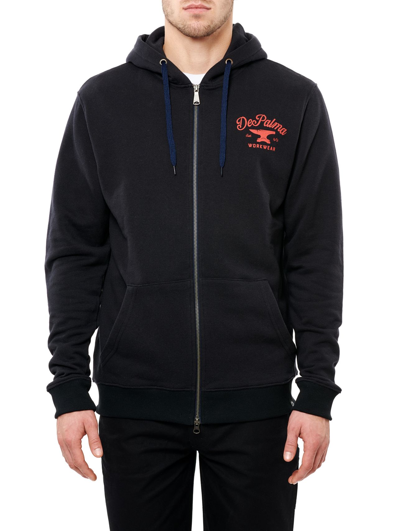 Photo of Anvil Zip Hooded Sweatshirt, Navy