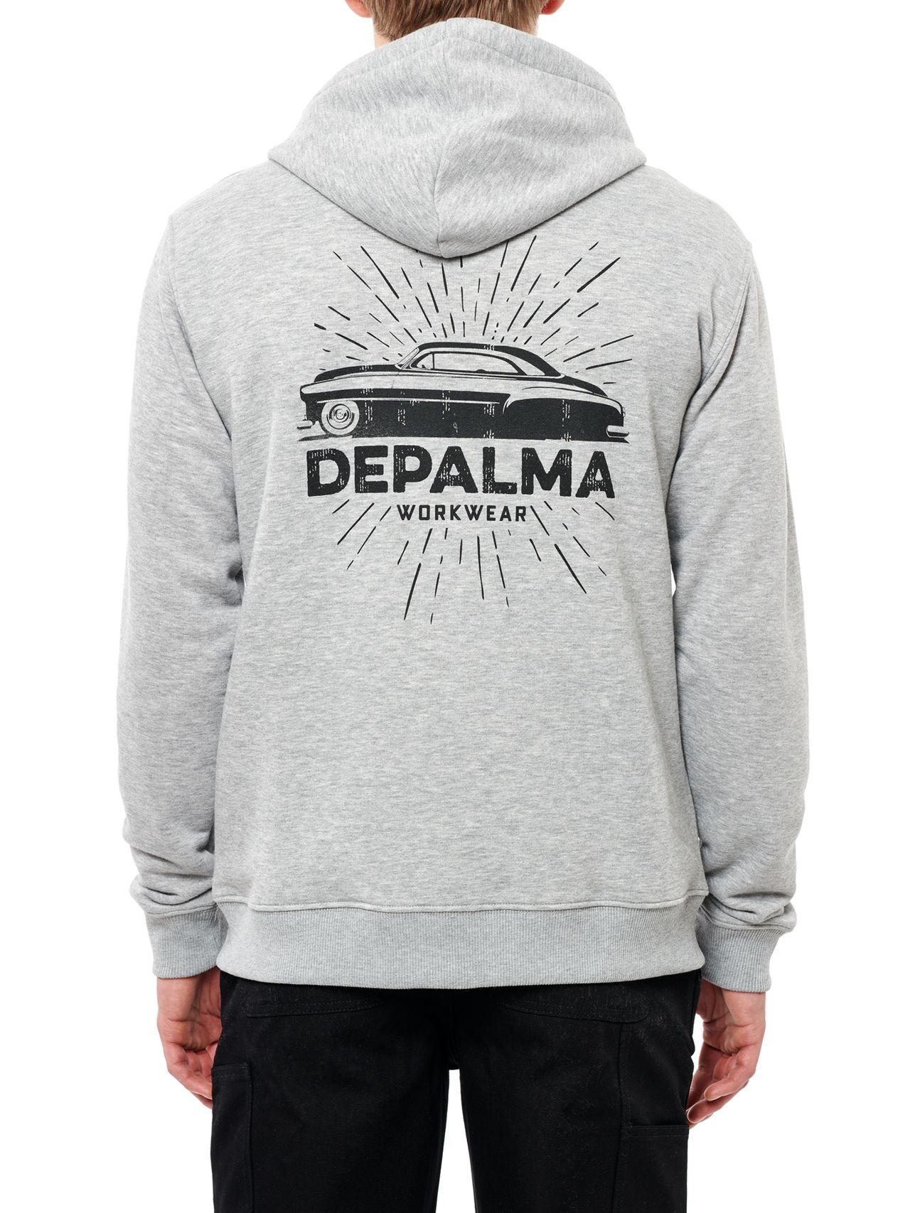 Photo of On the Run Zip Hooded Sweatshirt, Grey Melange