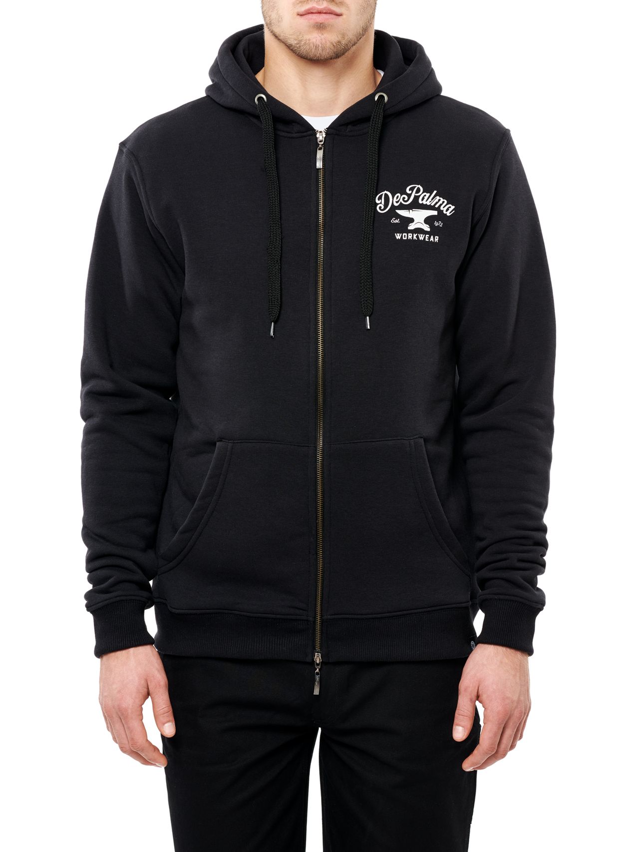 Photo of Anvil Zip Hooded Sweatshirt, Black