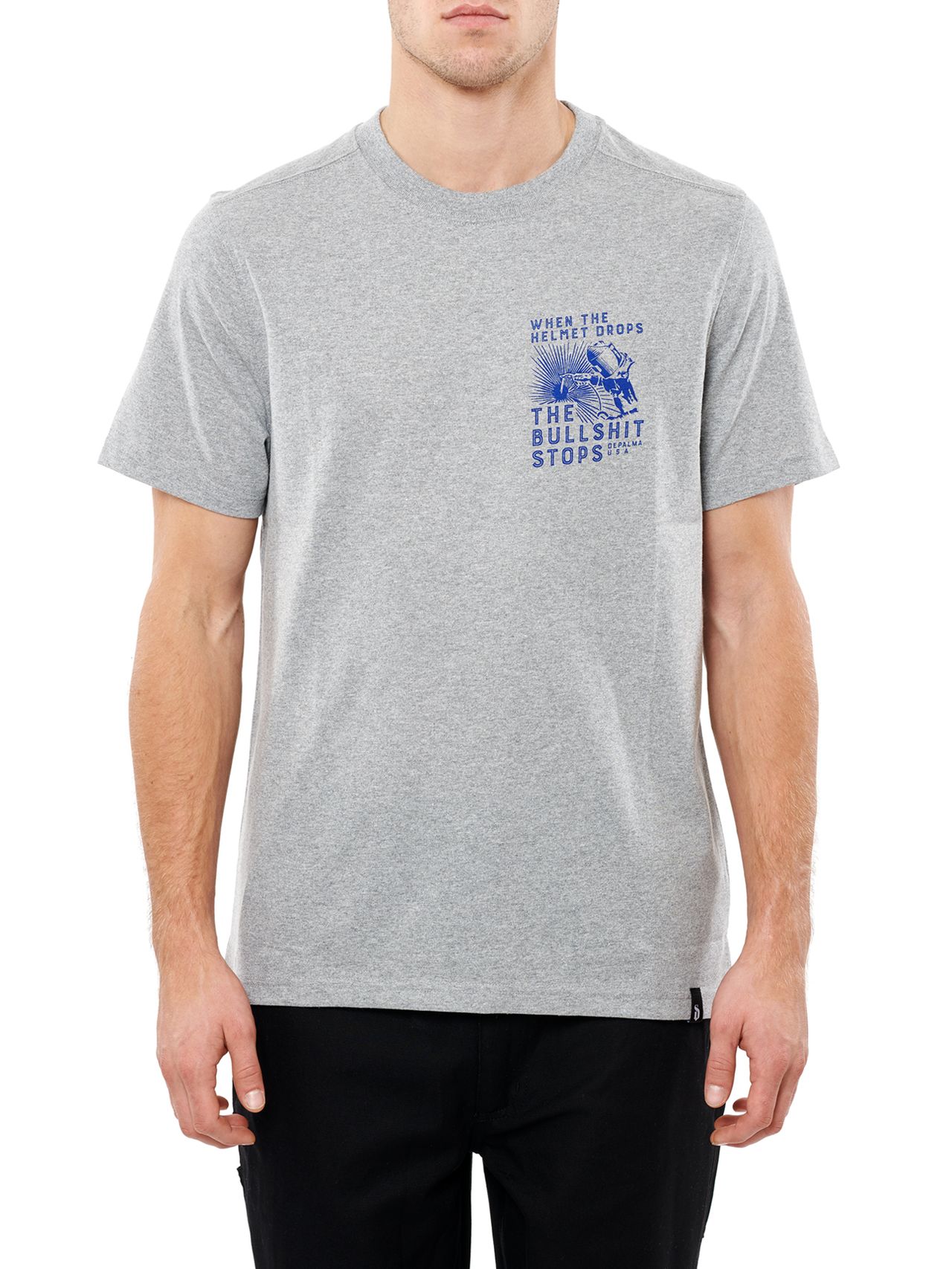 Photo of Straight Time S/S T-shirt, Grey Melange