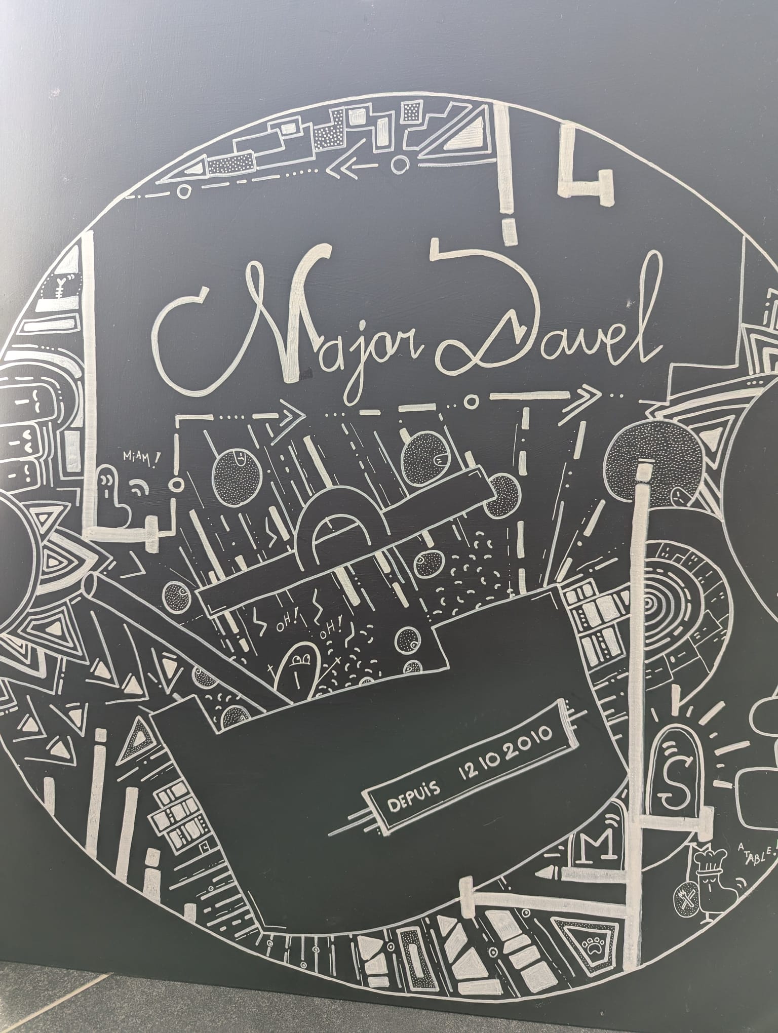 Décoration pour le Restaurant du Major Davel à Morrens 