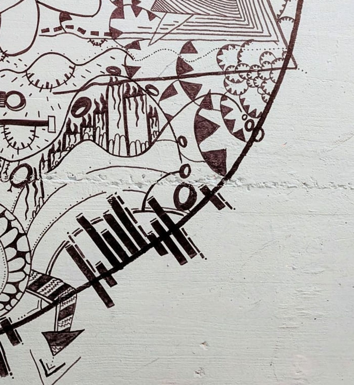 Fresque murale verticale — détail 4
