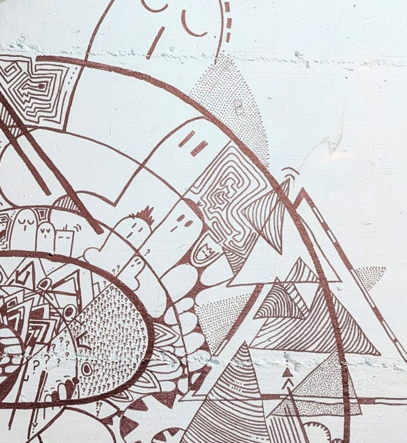 Fresque murale verticale — détail 2